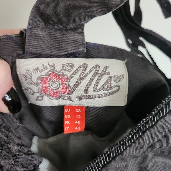 100% cotton NOT THE SAME brand summer midi dress, grey - Picture 4 of 13